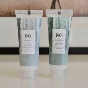 R+Co WATERFALL Moisture + Shine Lotion .5 oz (x2)
